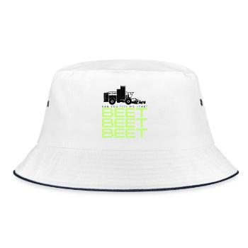 Récolteuse de betteraves Tshirt - Bob - blanc/marine - Devant