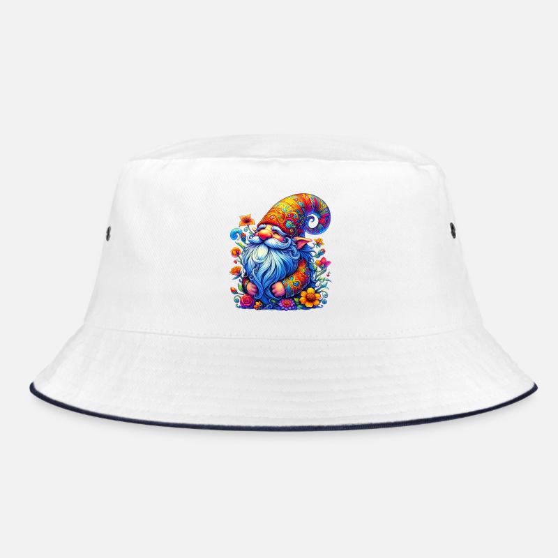 Elfe gobelin gnome - Bob - blanc/marine