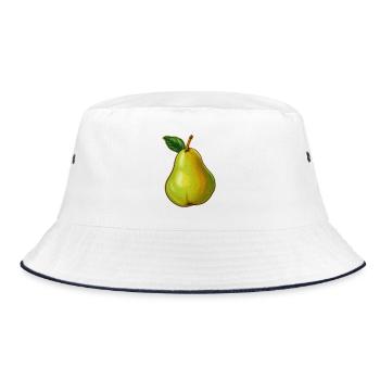 Poire à feuille - Bob - blanc/marine - Devant