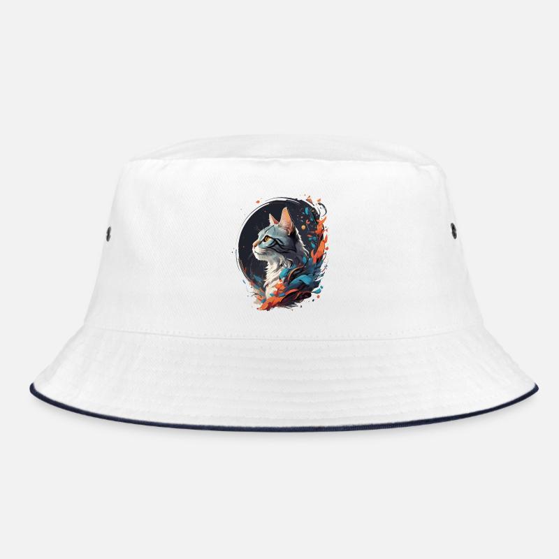 Colorful Cat Bucket Hat