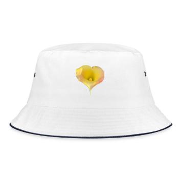 LYS CALLA JAUNE - Bob - blanc/marine - Devant