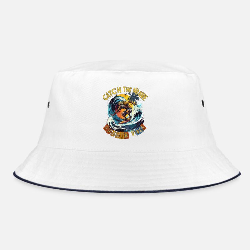 Catch the Wave Surf Retro Bucket Hat