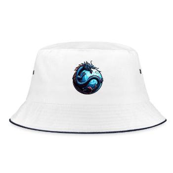 Art mystique du cercle du dragon bleu - Bob - blanc/marine - Devant