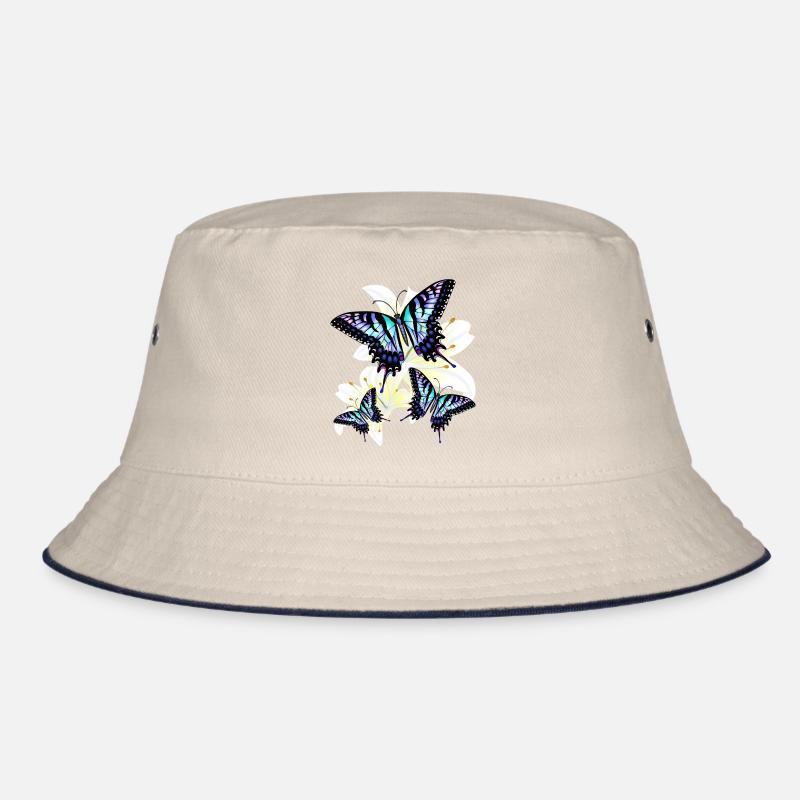 Blauer Schwalbenschwanz Bucket Hat