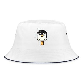 Motif de glace pingouin mignon pour l’été - Bob - blanc/marine - Devant