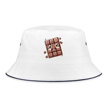 Conception de bandes dessinées au chocolat - Bob - blanc/marine - Devant