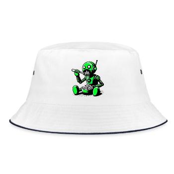 Robot extraterrestre extraterrestre - Bob - blanc/marine - Devant