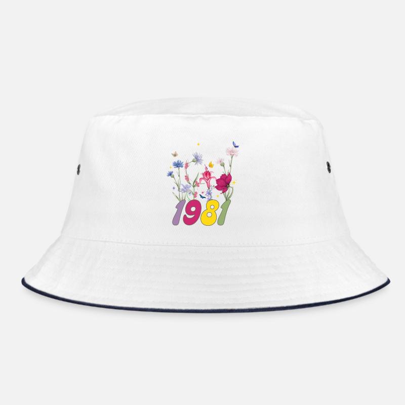Geburtsjahr 1981 Wildblumen Bucket Hat