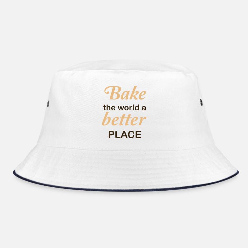 Bake the world a better place Bucket Hat