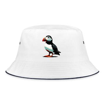 Puffin - Bucket Hat - white/navy - Front