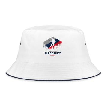 Alpe d’Huez, France 2025 Vêtements de voyage de ski en groupe - Bob - blanc/marine - Devant