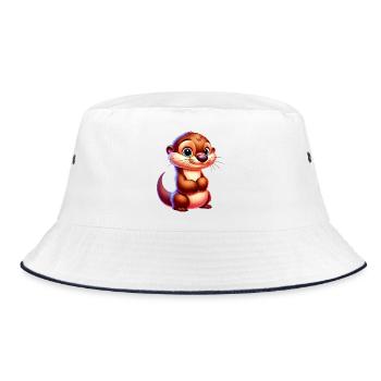 Otter - Bucket Hat - Weiß/Navy - Vorne