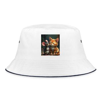 Didimaus69 - Bucket Hat - white/navy - Front