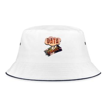 Data Dude - Bucket Hat - white/navy - Front