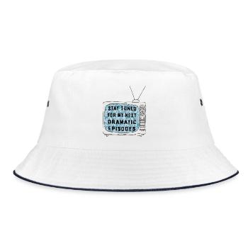 Stay Tuned - Bucket Hat - white/navy - Front