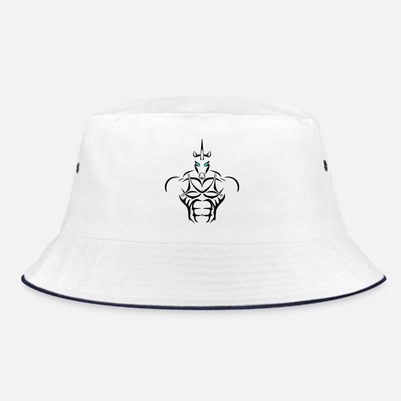 Alpha maiden Deluxe - Bucket Hat - Weiß/Navy