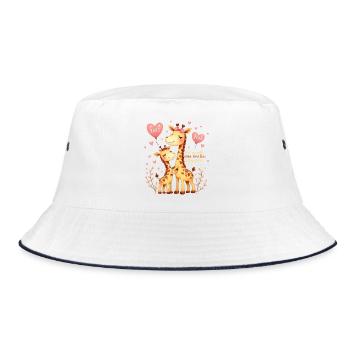 Ich werde große Schwester 2025 - Bucket Hat - Weiß/Navy - Vorne