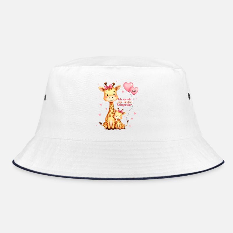 Ich Werde Große Schwester 2025 Giraffen Bucket Hat