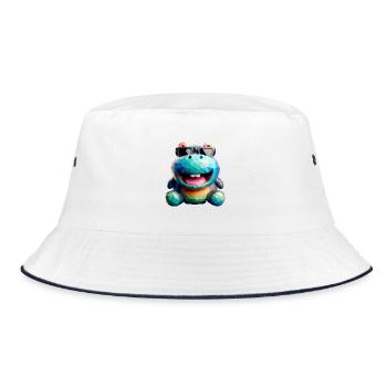 hippo fun - Bob - blanc/marine - Devant