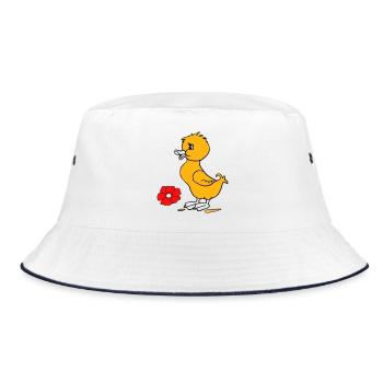 Easter chicks Happy Easter - Bucket Hat - white/navy - Front
