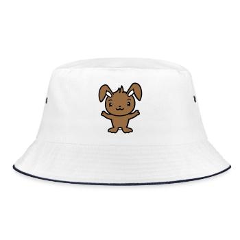 Lapin Lapin Rongeur Petit Animal Mignon - Bob - blanc/marine - Devant