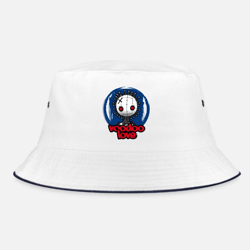 Voodoo-Liebe - Bucket Hat - Weiß/Navy