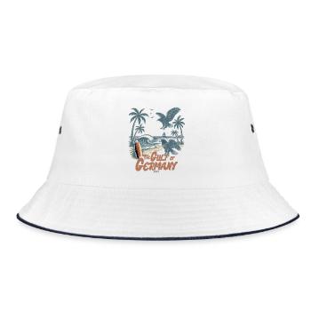 Vogelparadies an der Küste The Gulf of - Bucket Hat - Weiß/Navy - Vorne