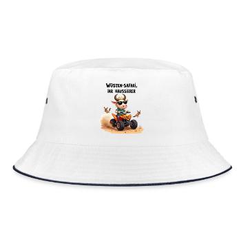 Deserts - Taurus - Bucket Hat - white/navy - Front