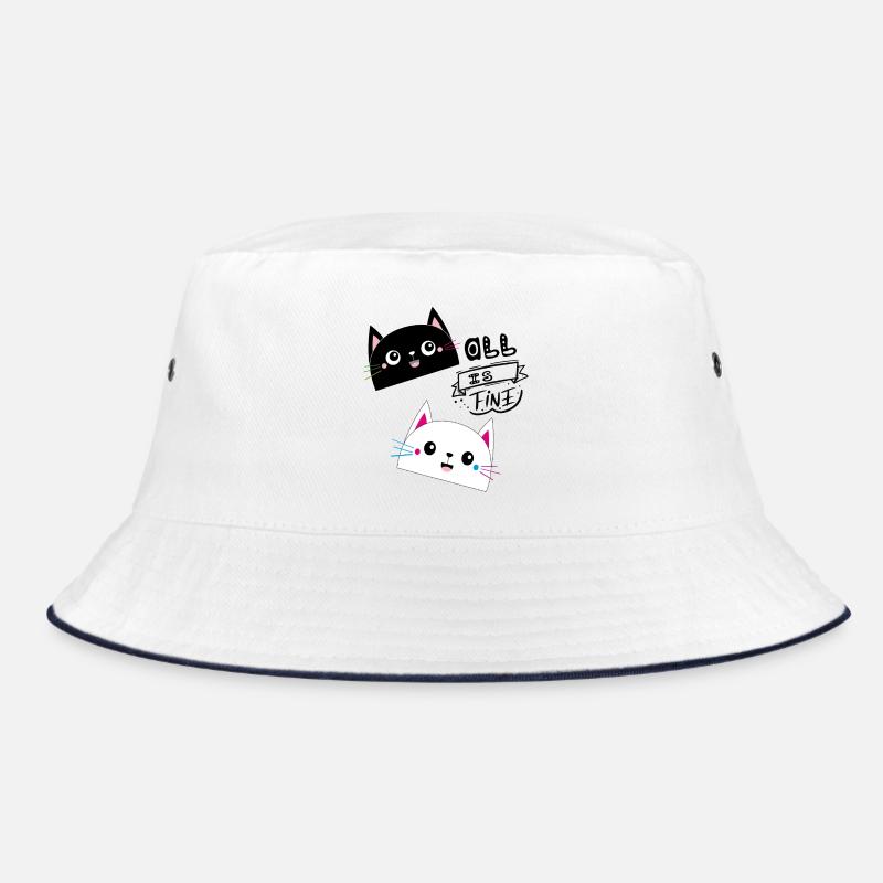Niedliche Katzen mit all is fine Bucket Hat