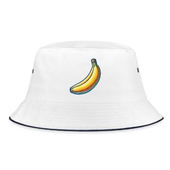 Banane Énergisante en Style Artistique - Bob - blanc/marine - Devant