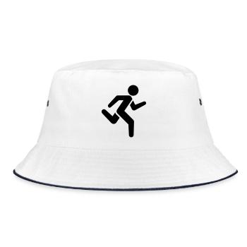 Icône de course à pied | Courir Silhouette Sport - Bob - blanc/marine - Devant