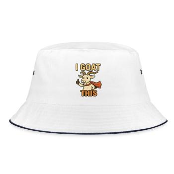 i Goat this Goat this Goat Superhero T-Shirt - Bob - blanc/marine - Devant