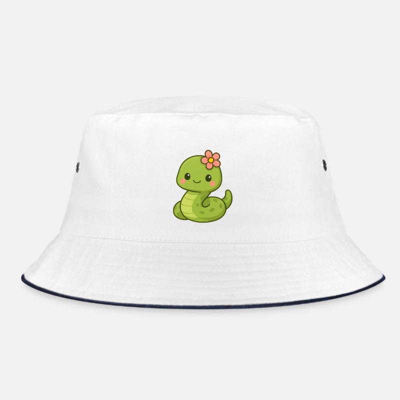 Mignon serpent dame avec fleur Bob