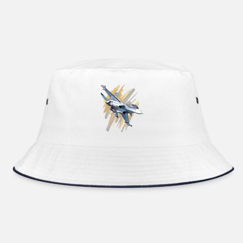 Kampfjet im Dynamikdesign Bucket Hat