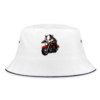 Motard Badger - Bob - blanc/marine - Devant