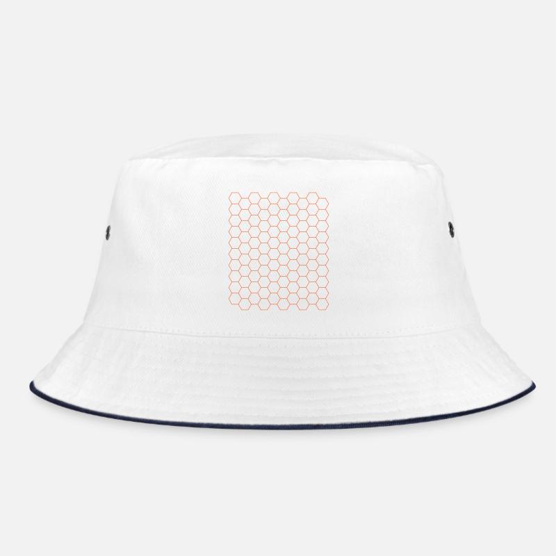 Futuristic Hexagon Pattern Design Bucket Hat