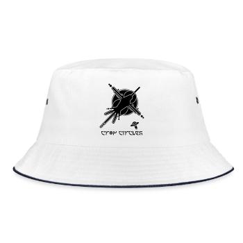 Cosmic Graffiti Crop Circle - Bucket Hat - white/navy - Front