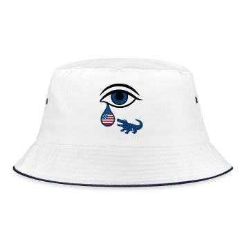 Florida Tear - Bucket Hat - white/navy - Front