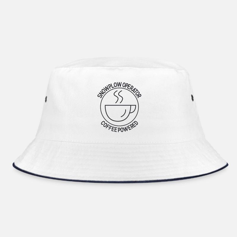 Snowplow Operator Coffee Powered Schneepflugfahrer Bucket Hat