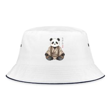 Anime Panda – Style Zen Japonais - Bob - blanc/marine - Devant
