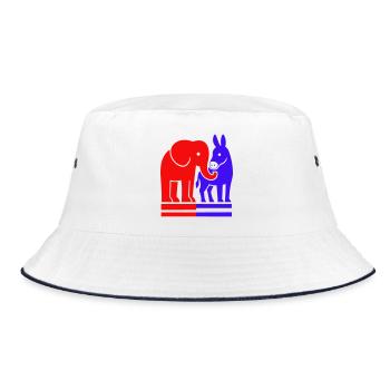 Elephant and Donkey USA - Bob - blanc/marine - Devant