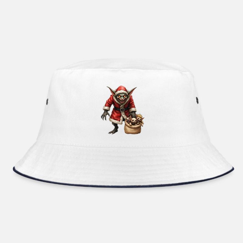 Christmas Goblin with Creatures Bucket Hat