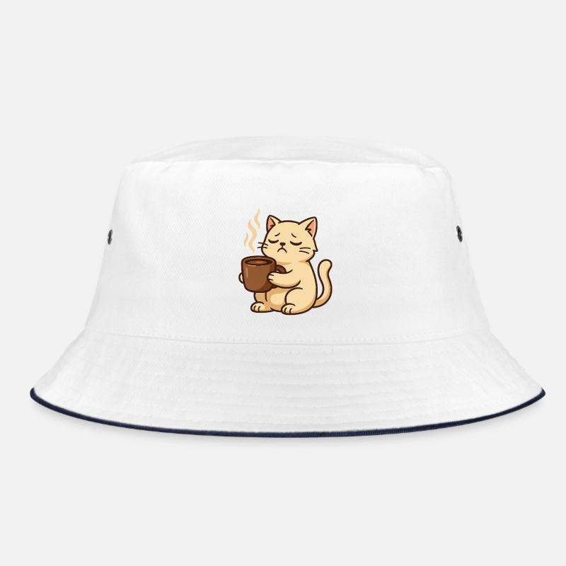 Chat café Somnolent et Tasse de Café Bob