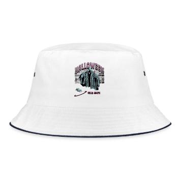 Halloween Ghost Awakens - Bucket Hat - white/navy - Front