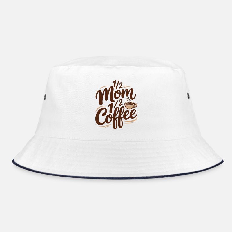 Mutter Koffein Halb Mama Halb Kaffee Bucket Hat
