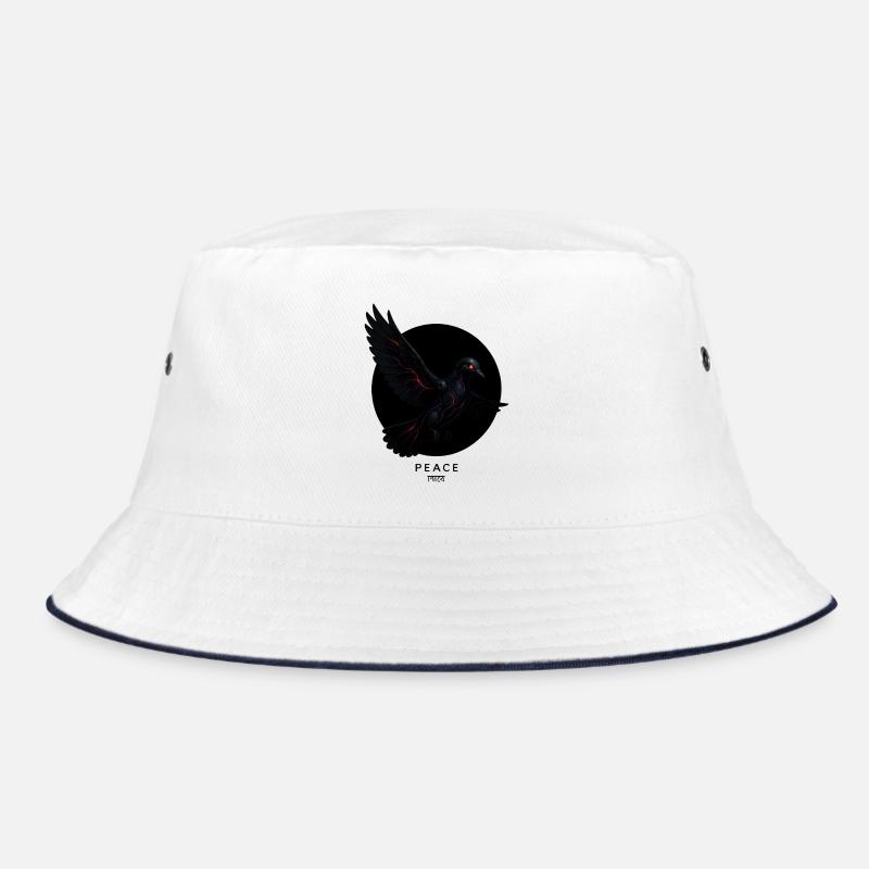 Cyber-Friedenstaube – Krieg, KI und Fortschritt Bucket Hat