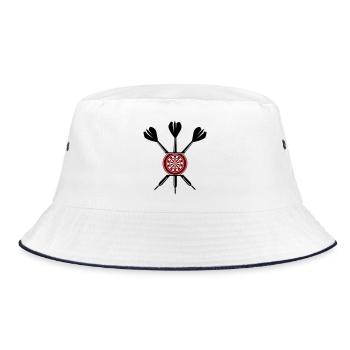 Dart Darts - Bucket Hat - white/navy - Front