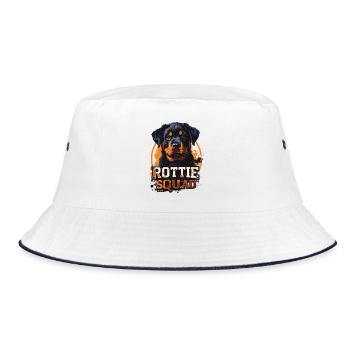 Rottie Squad – Conception Rottweiler solide - Bob - blanc/marine - Devant