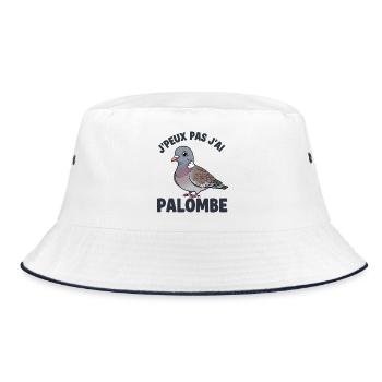 Chasseur Palombe Tradition Sud Ouest Palombière - Bob - blanc/marine - Devant