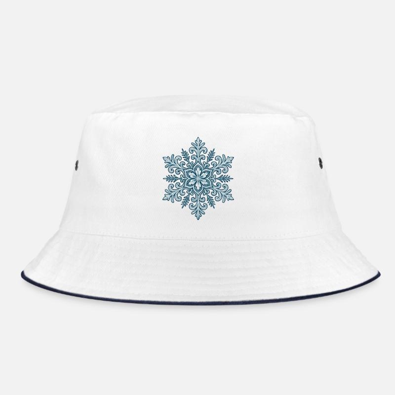 Snowflake | Mountain | Skiing | Snowboarding Bucket Hat
